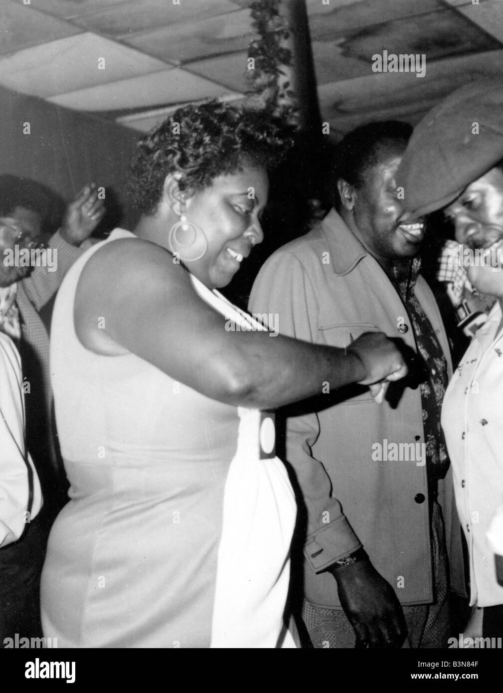 JAZZ DANCING  Blues Dance Hall in Beale Street Memphis in 1950s Stock Photo