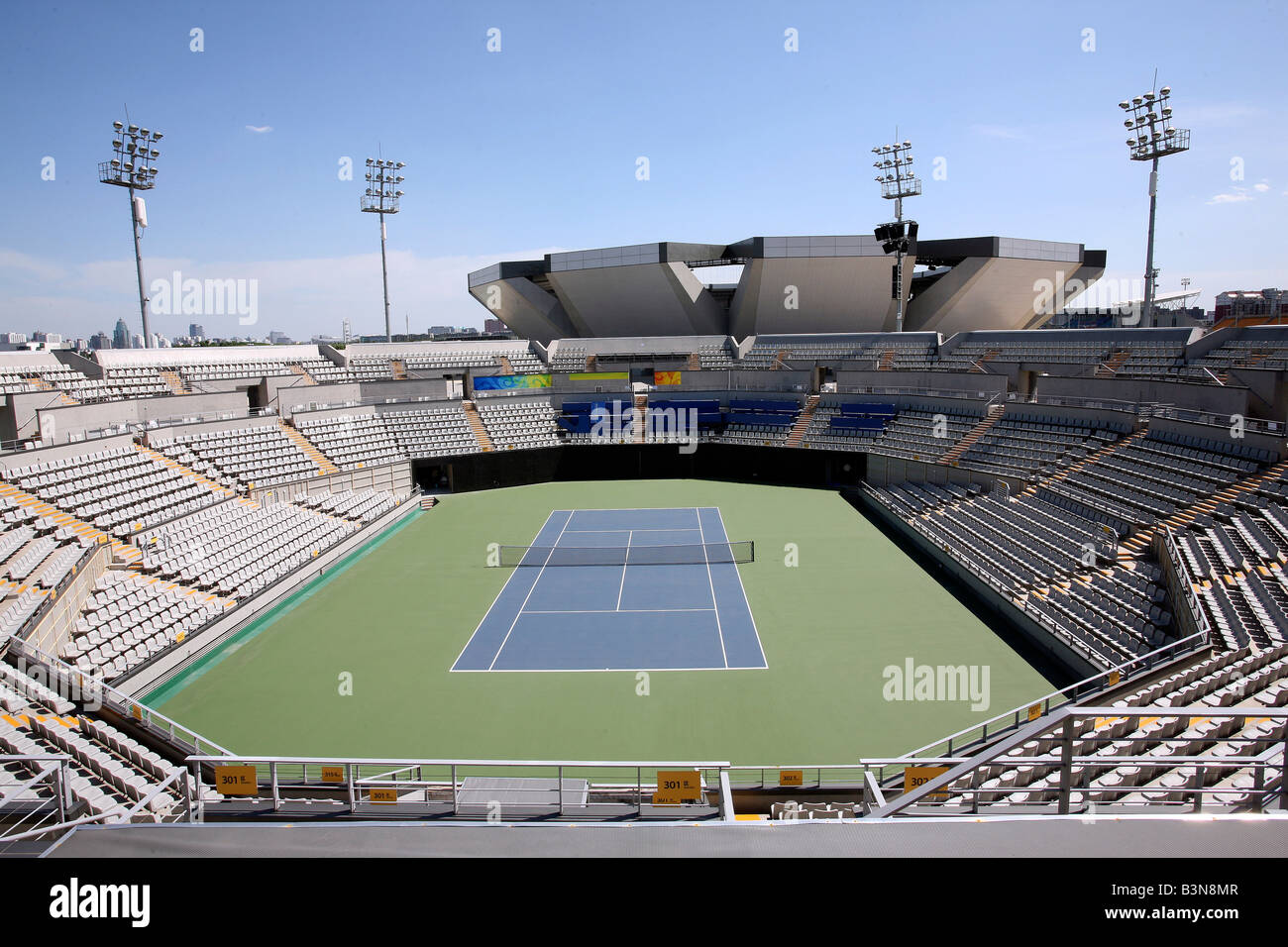 Beijing Olympic Green Tennis Court,China Stock Photo Alamy