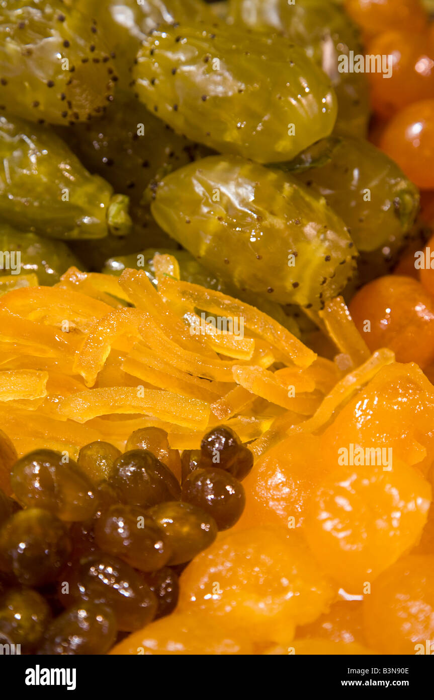 France, Cote d'Azur, Nice, Candied fruit Stock Photo