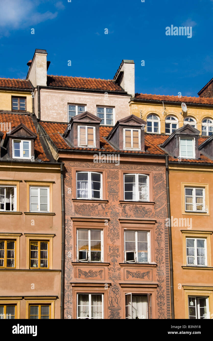 Old Town Square Warsaw Stock Photo - Alamy