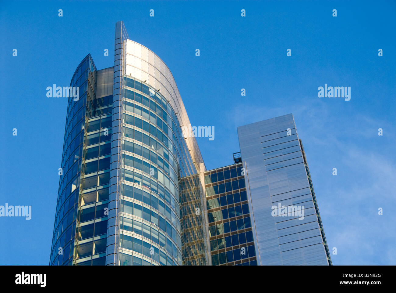 Modern Office Block Warsaw Stock Photo