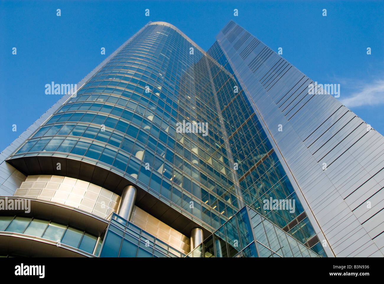 Modern Office Block Warsaw Stock Photo