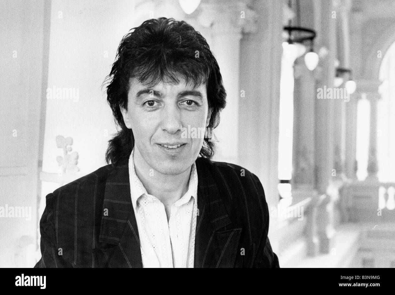 ROLLING STONES: Bass player Bill Wyman about 1990 Stock Photo