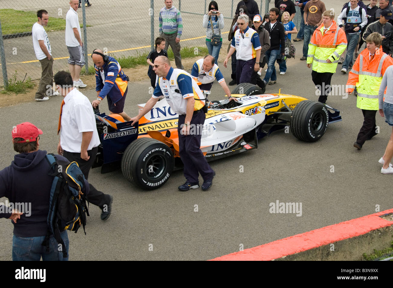 Renault F1 team at Renault World Series, Silverstone 2008 Stock Photo