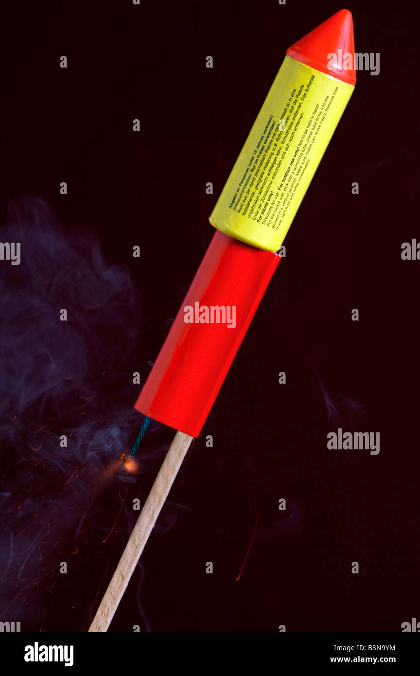Firework rocket, close up Stock Photo - Alamy