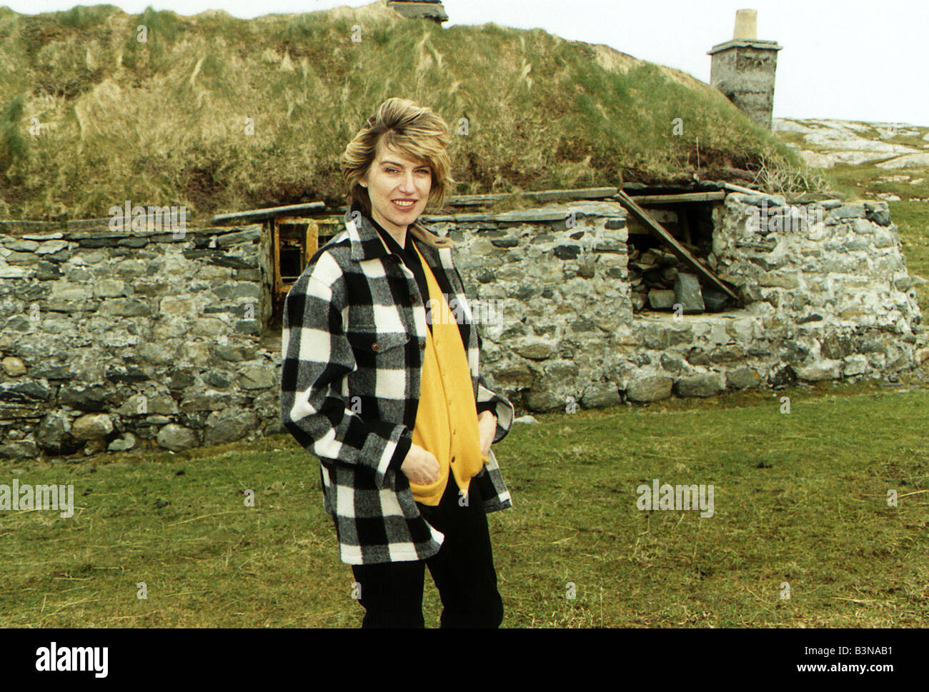 Selina Scott TV Presenter in the Highlands Stock Photo