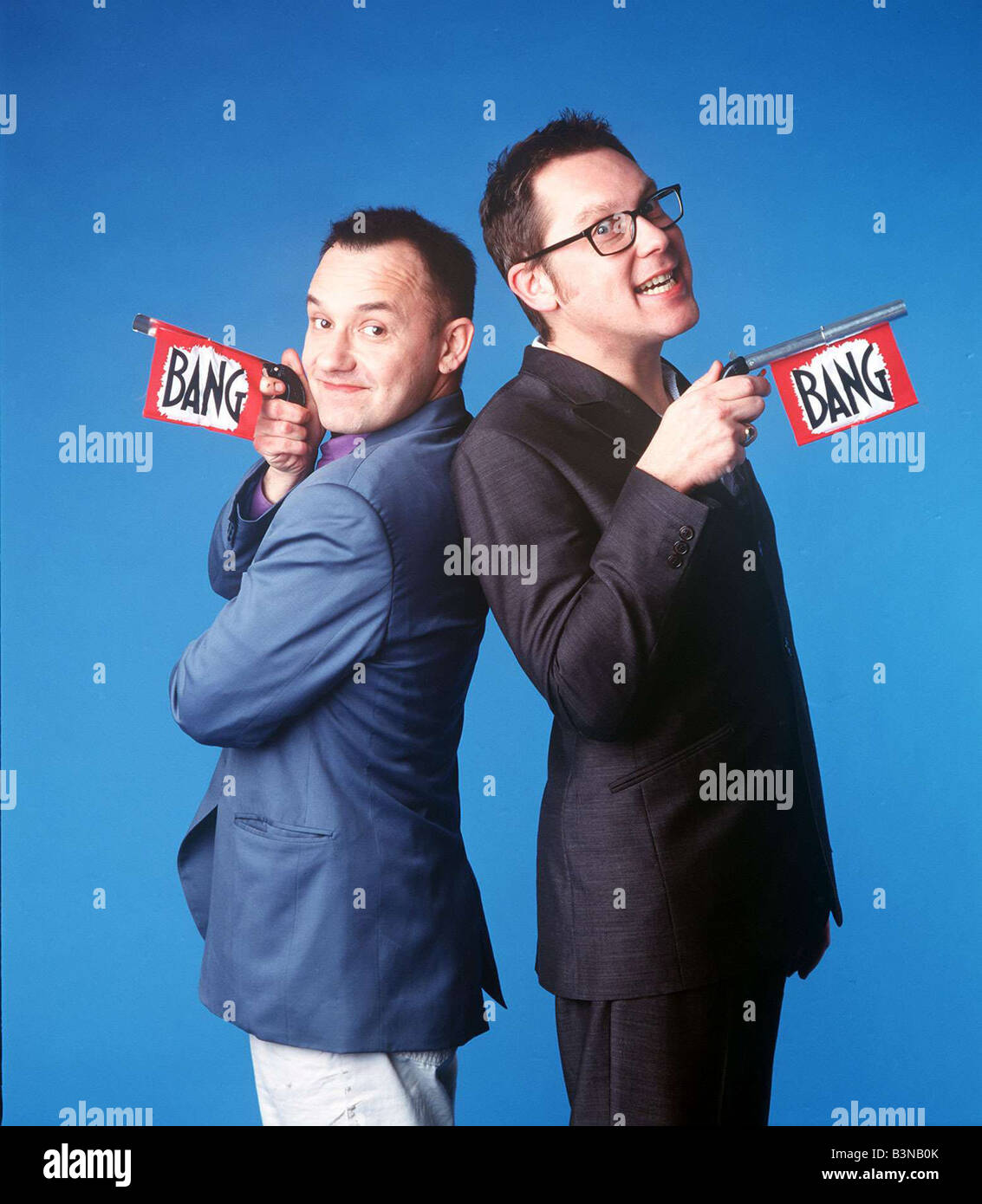Vic Reeves and Bob Mortimer who form the comedy duo of Reeves and Mortimer mirrorpix Stock Photo