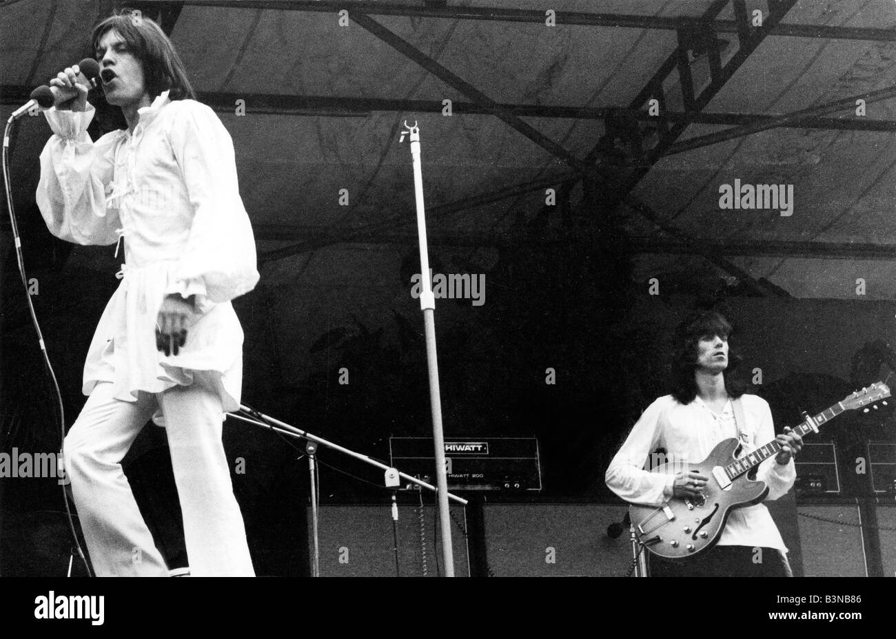 ROLLING STONES in Hyde Park on 5th July 1969 Stock Photo - Alamy