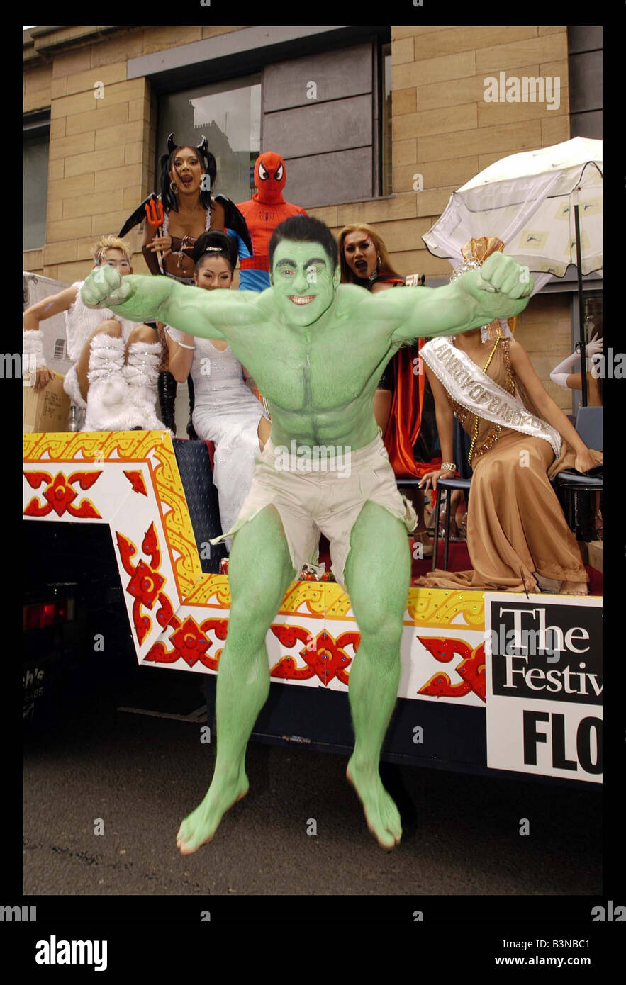 The Hulk before the parade August 2003 Stock Photo