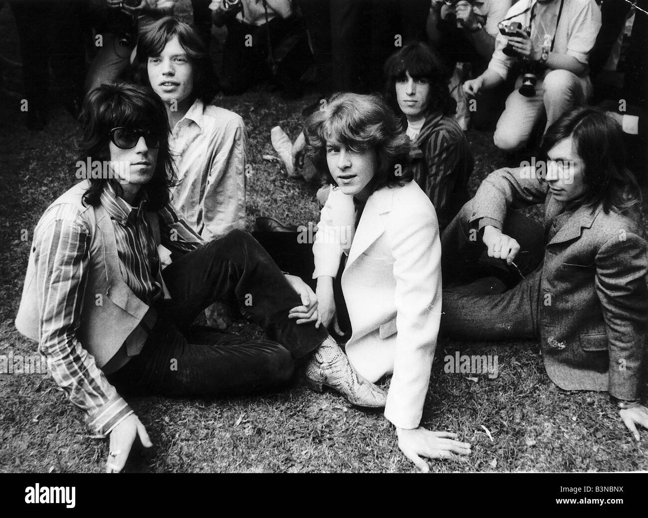 The Rolling Stones pop group 1969 Stock Photo Alamy