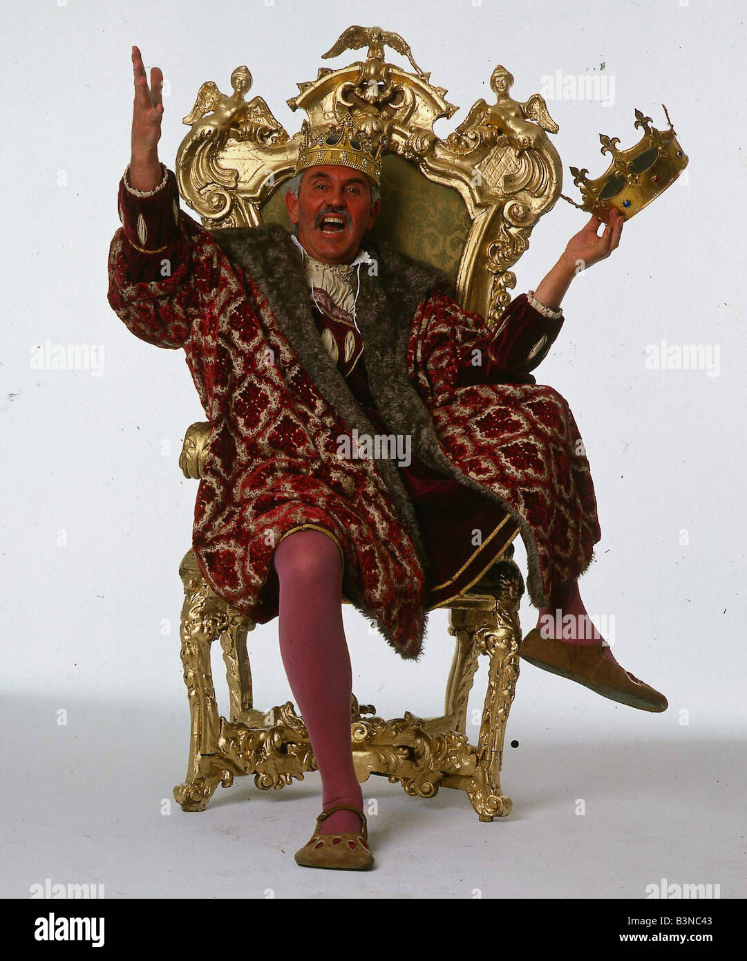 king on throne painting