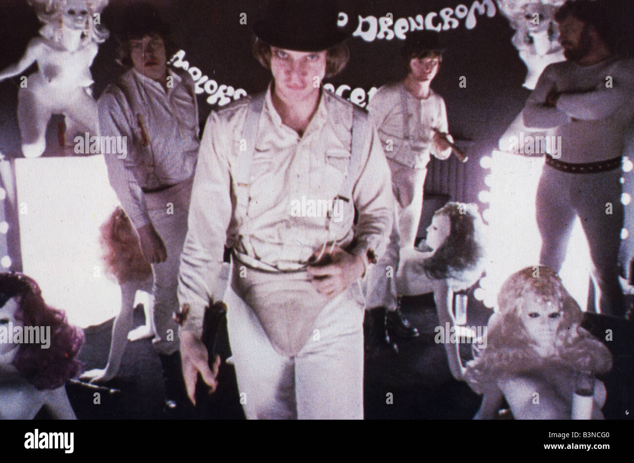 CLOCKWORK ORANGE  1971 Warner/Polaris film with Malcolm McDowell Stock Photo