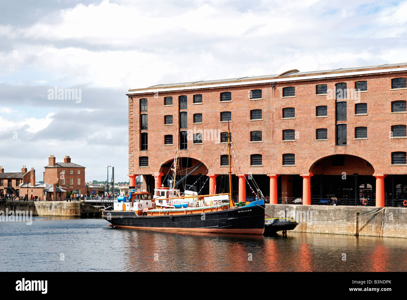 the restored 'albert dock' in liverpool,uk Stock Photo