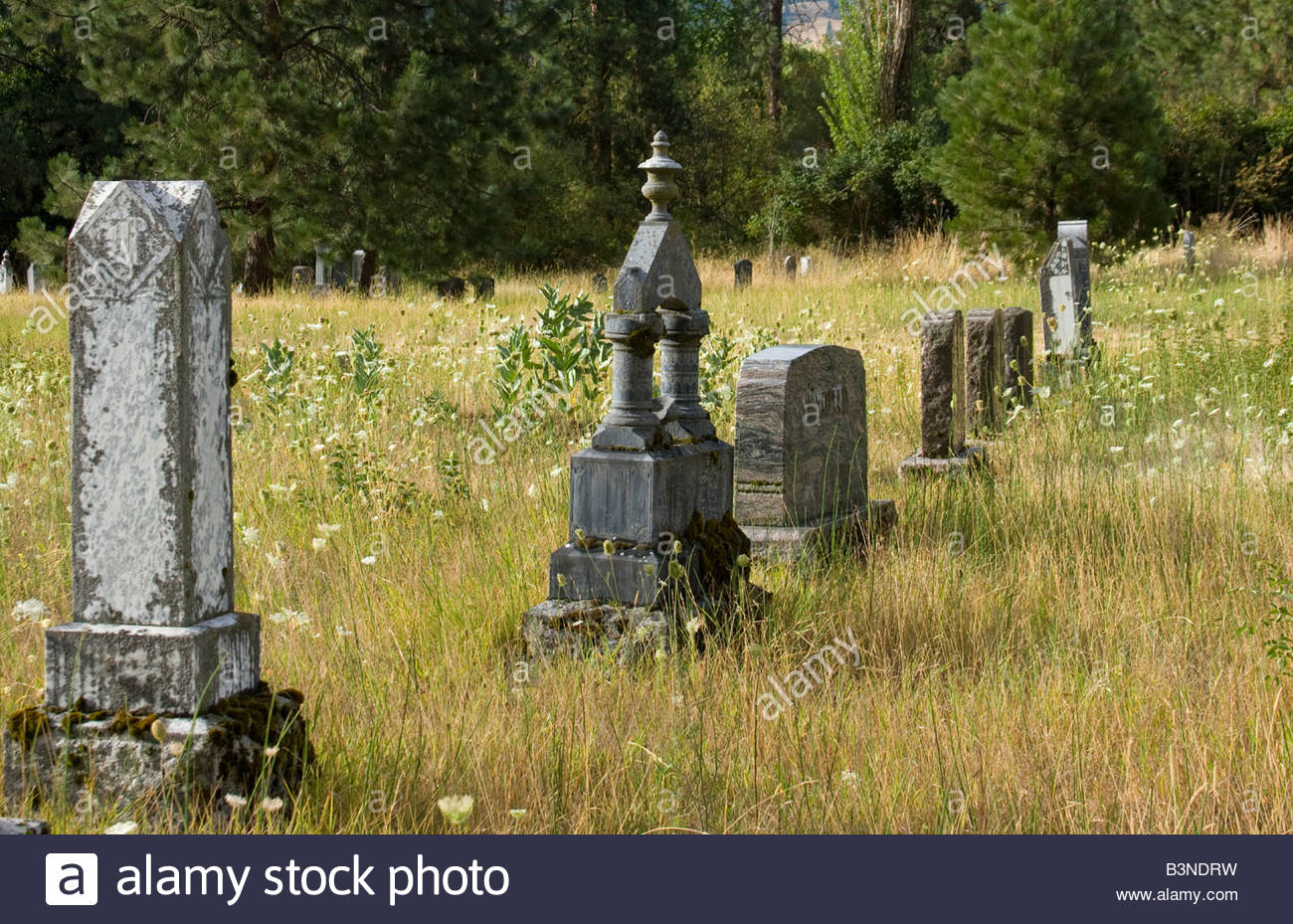 This historic cemetary in Kamiah Idaho has many 19th century Stock