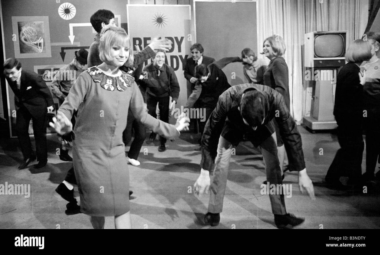 Filming on the set of Ready Steady Go 1964 Television TV programme ...