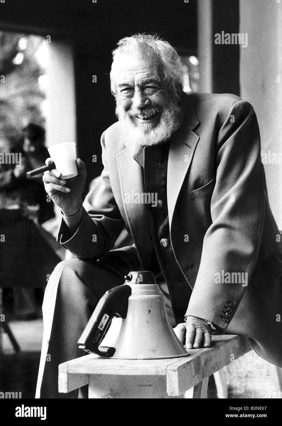 John Huston Film Director on set of latest film The Man who would be King Stock Photo Alamy