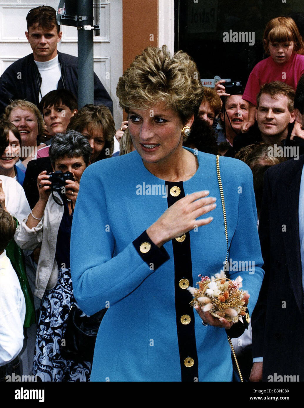 Princess Diana Attends biennial conference at the Athenaeum Bury St Edmunds July 1993 Stock Photo