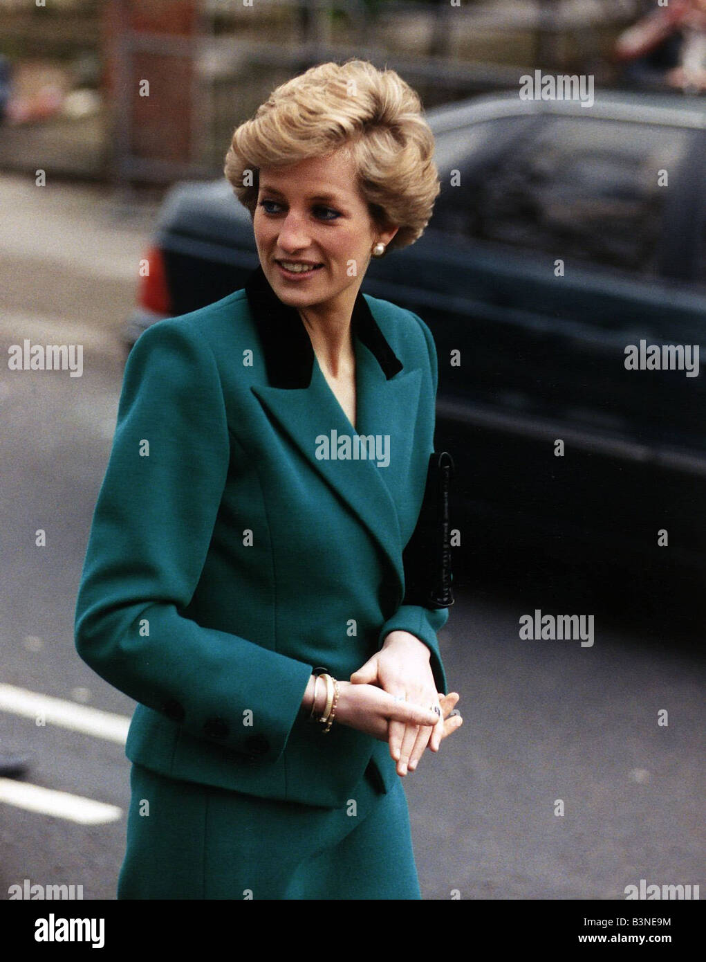 Princess Diana at the Thomas Coram Foundation Homeless Childrens project Camden January 1990 Stock Photo