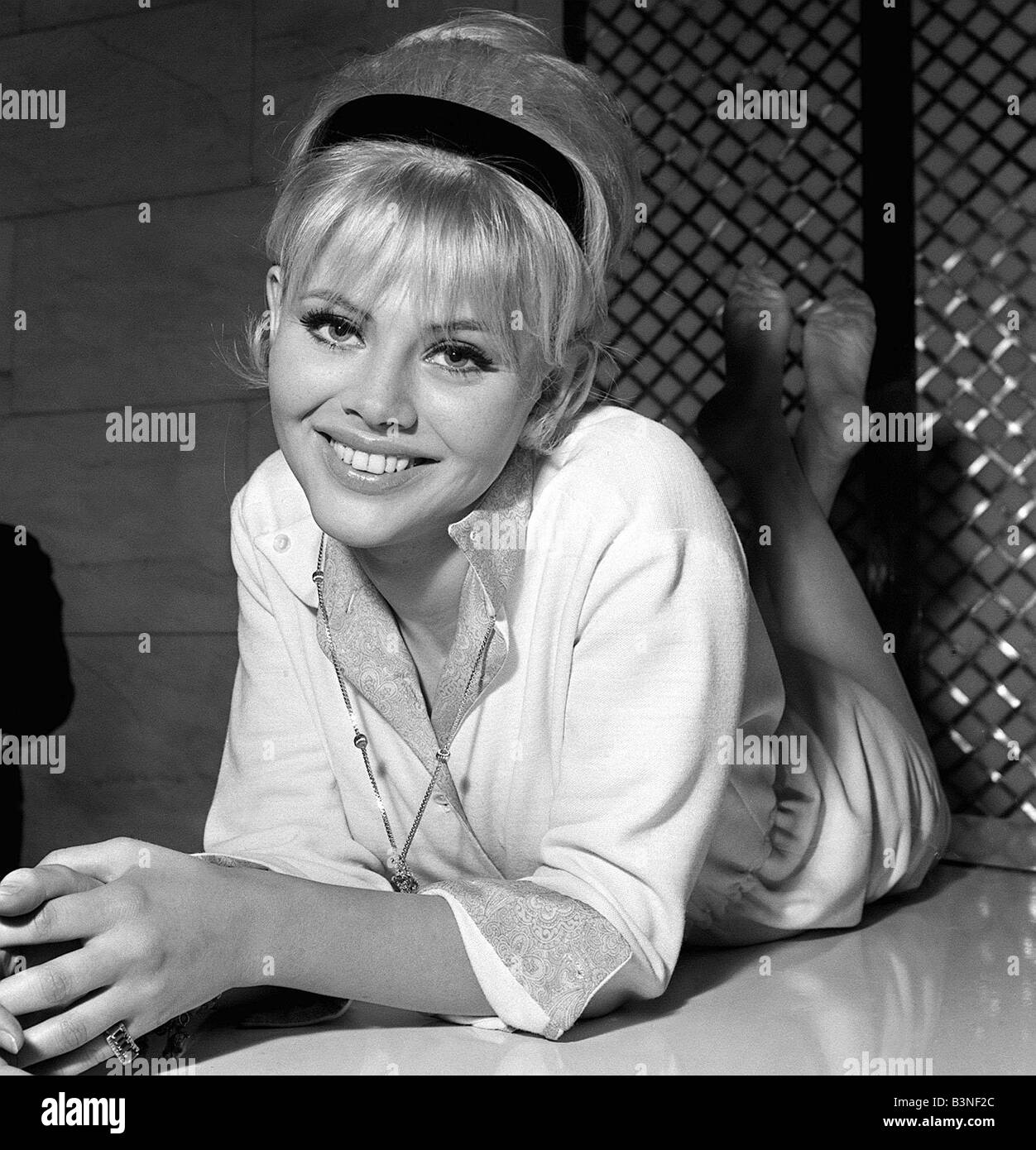 Actress model Britt Ekland 1964 Stock Photo