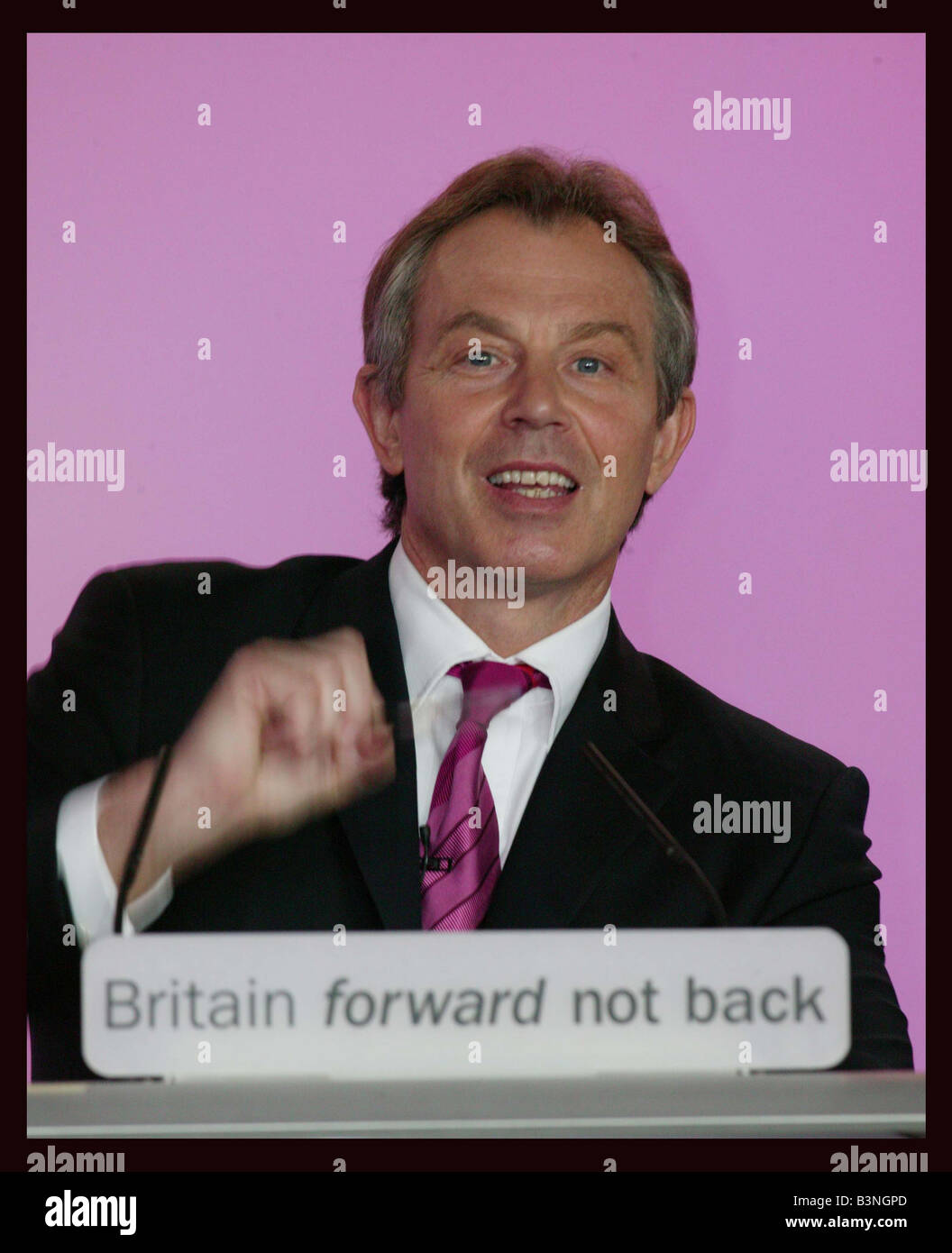 UK Prime Minister Tony Blair started campaigning for a third term today