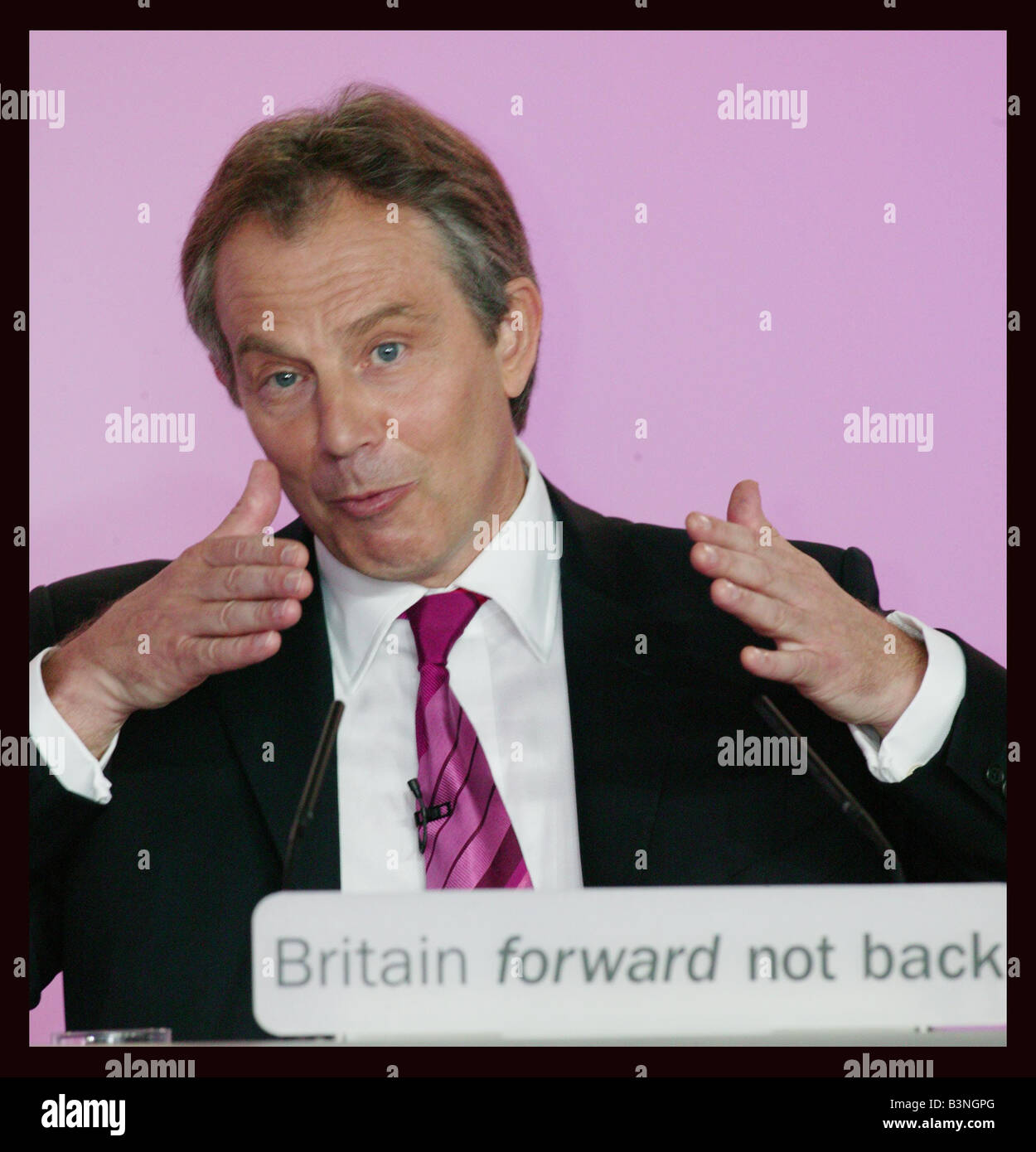 UK Prime Minister Tony Blair started campaigning for a third term today
