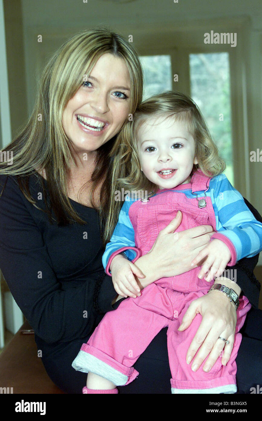 Actress Tina Hobley and her daughter Isobella at home in Highgate North ...