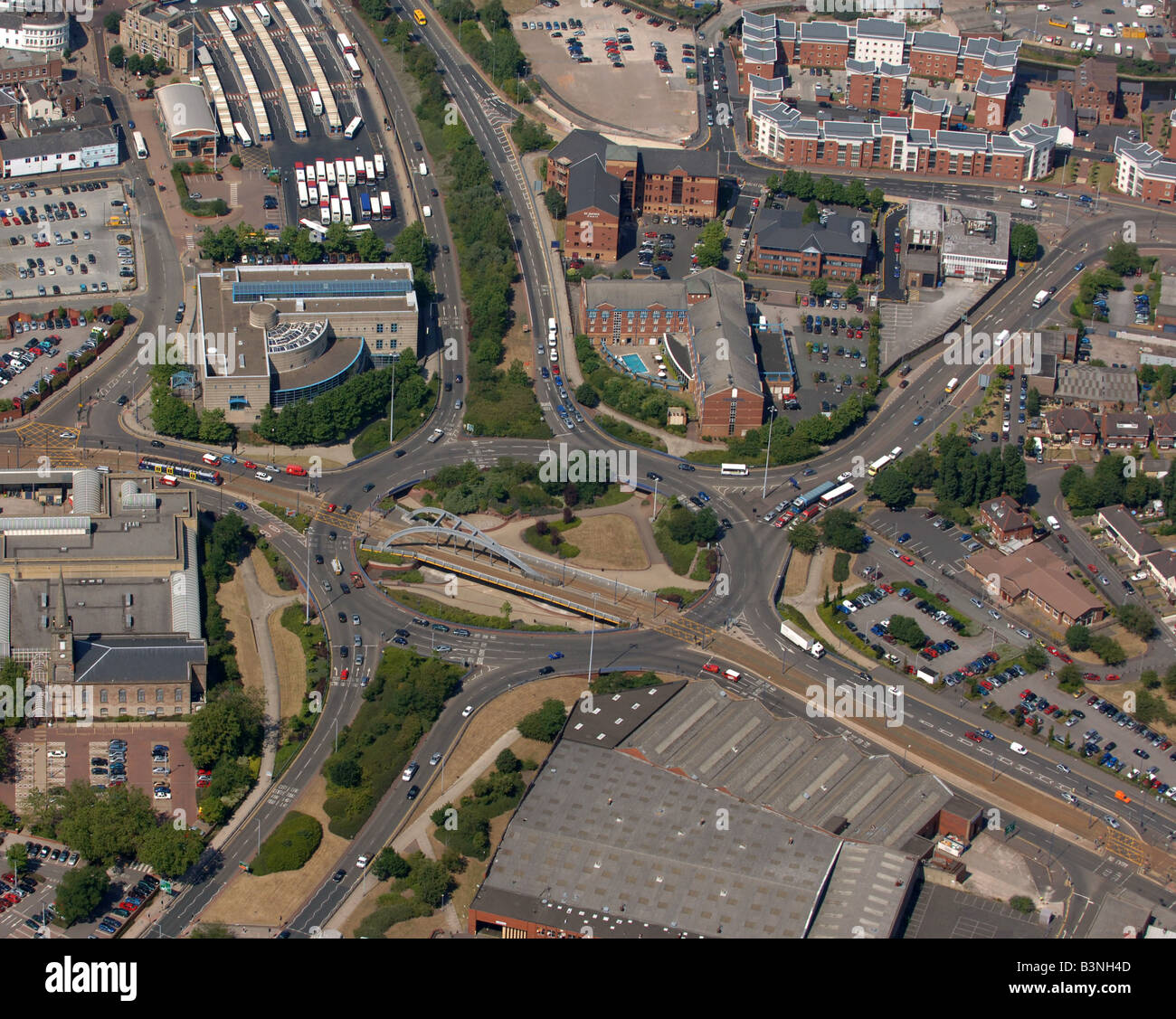Aerial View Of Wolverhampton High Resolution Stock Photography and