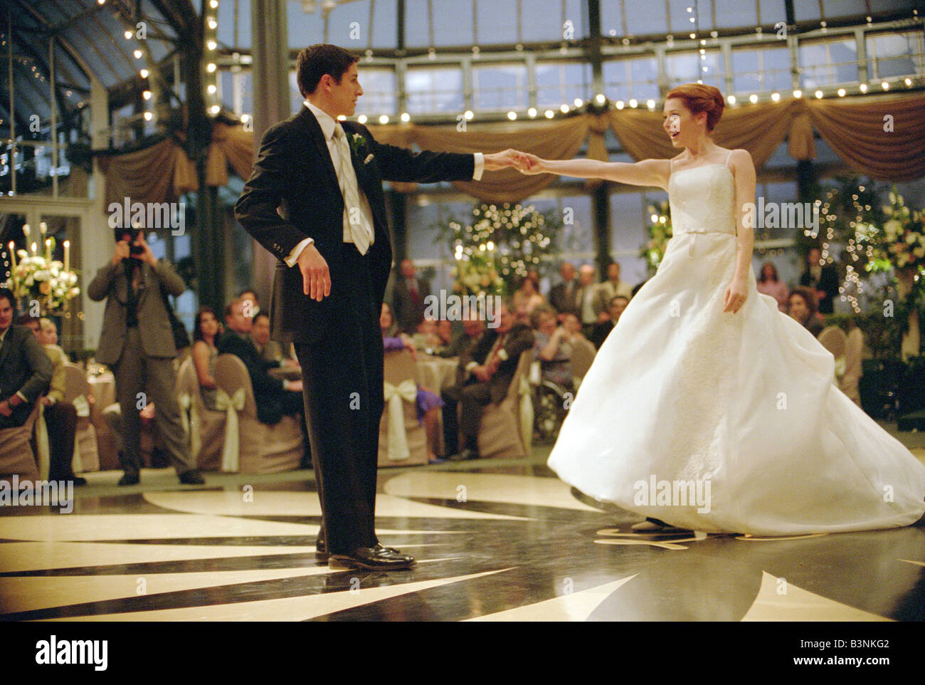 AMERICAN PIE : THE WEDDING 2003 Universal film with Jason Biggs and Alyson Hannigan Stock Photo