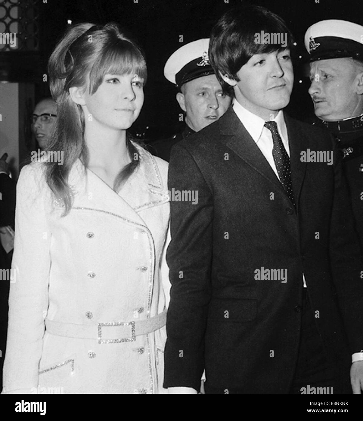 Beatles files 1966 Paul McCartney with girlfriend Jane Asher arriving ...