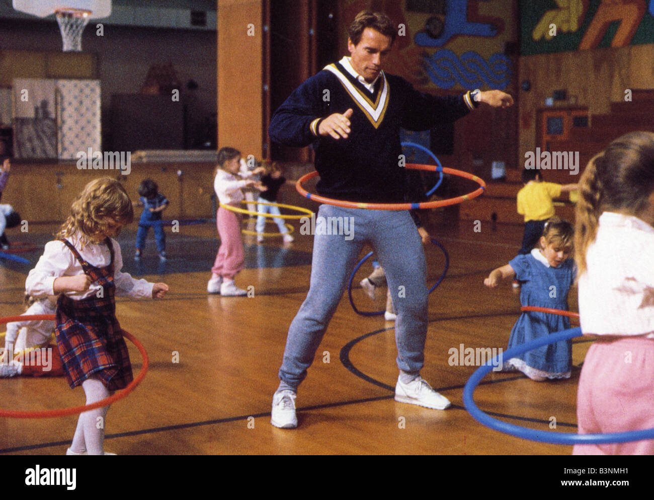 KINDERGARTEN COP  1990 Universal film with Arnold Schwarzenegger Stock Photo