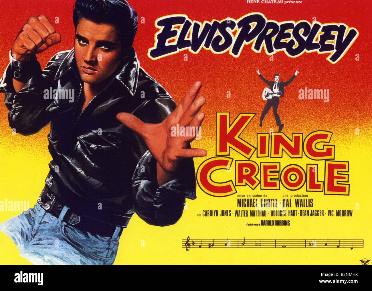 KING CREOLE  Poster for 1958 Paramount film with Elvis Presley Stock Photo