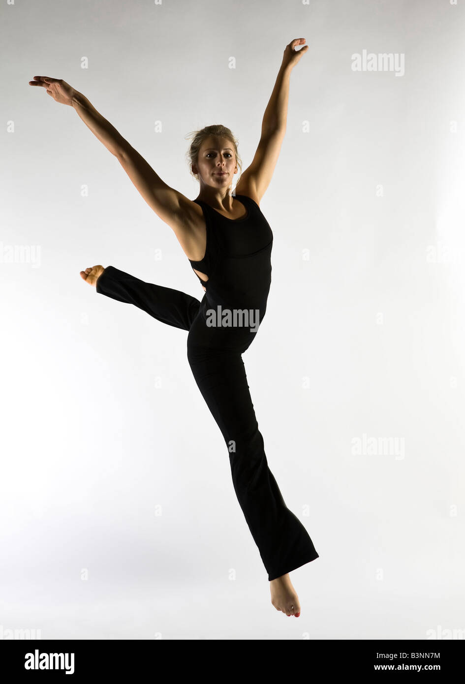 female contemporary dancer Stock Photo