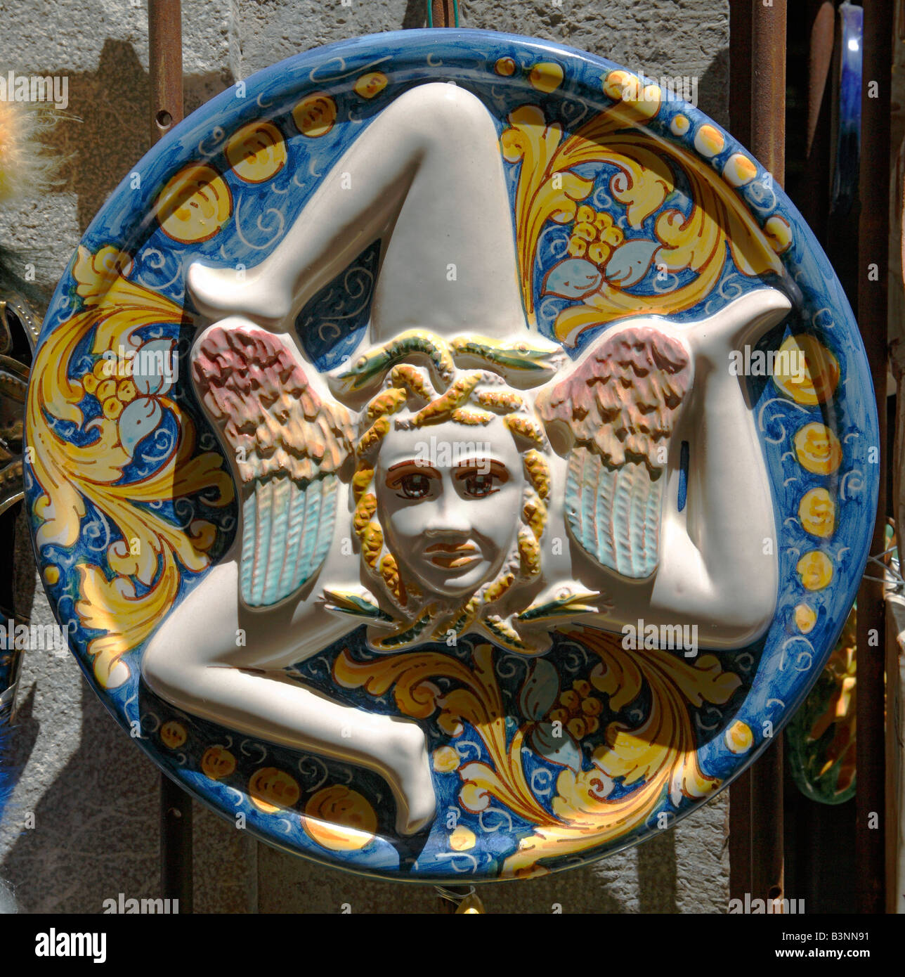 Italy, Sicily, island, symbol of the Sicily Island, tripod, Trinakria