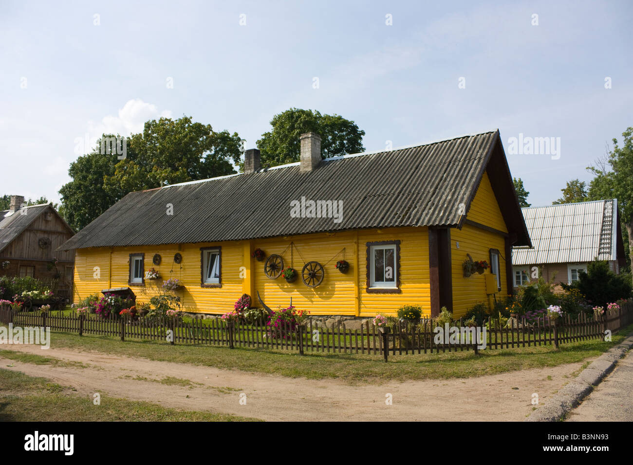 Lithuanian village house Stock Photo