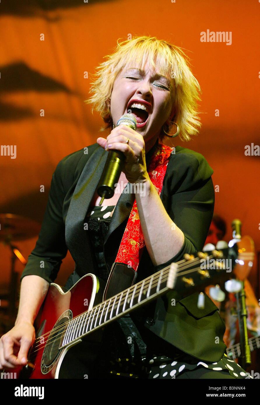 CYNDI LAUPER US rock musician in 2003 Stock Photo Alamy