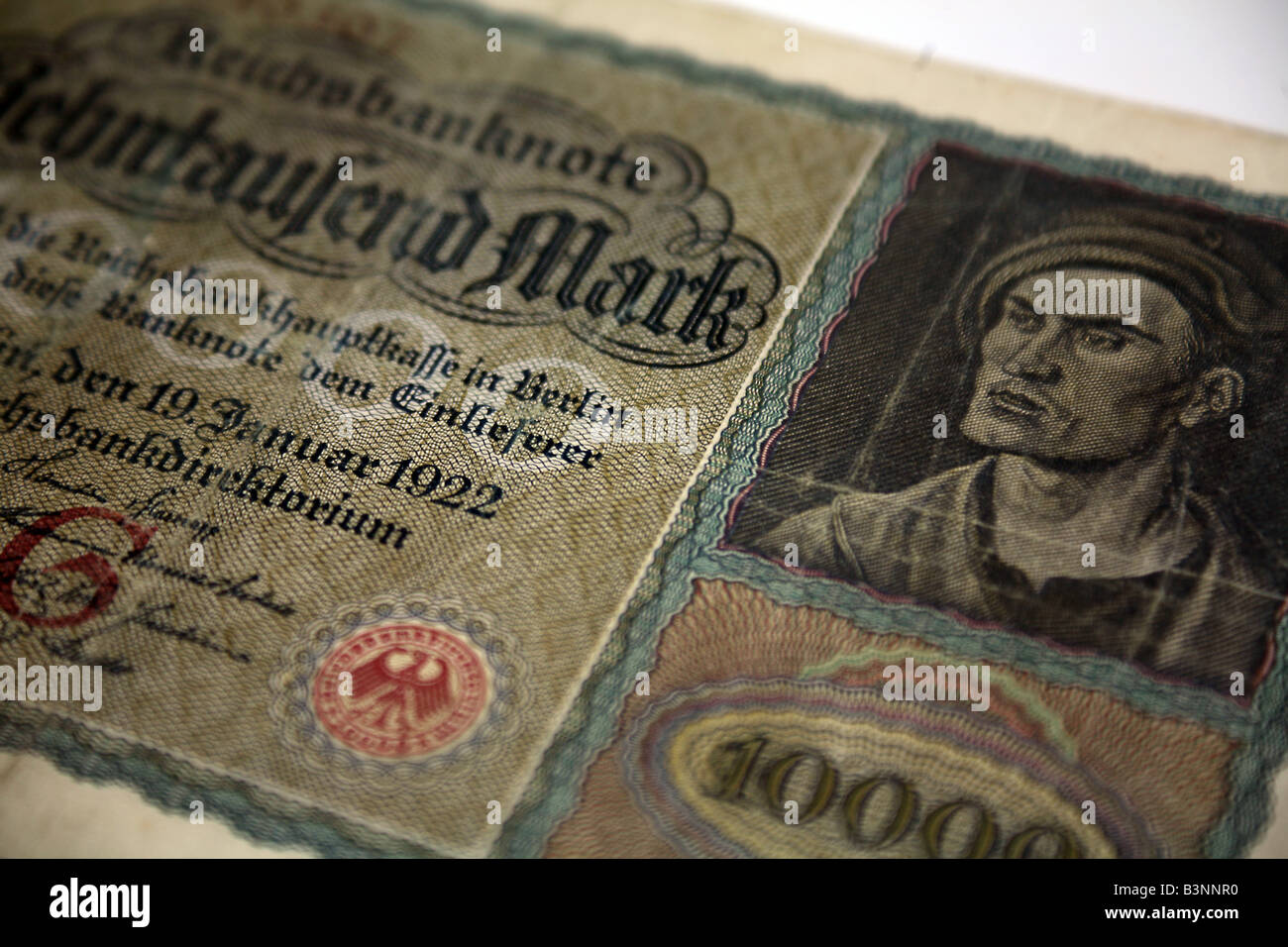 German Reichsbank currency Berlin Germany Stock Photo