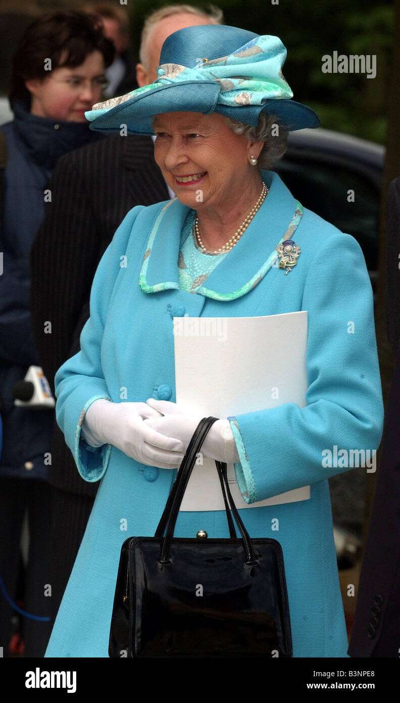 Queen Elizabeth II May 2002 Attending thanksgiving service in Glasgow