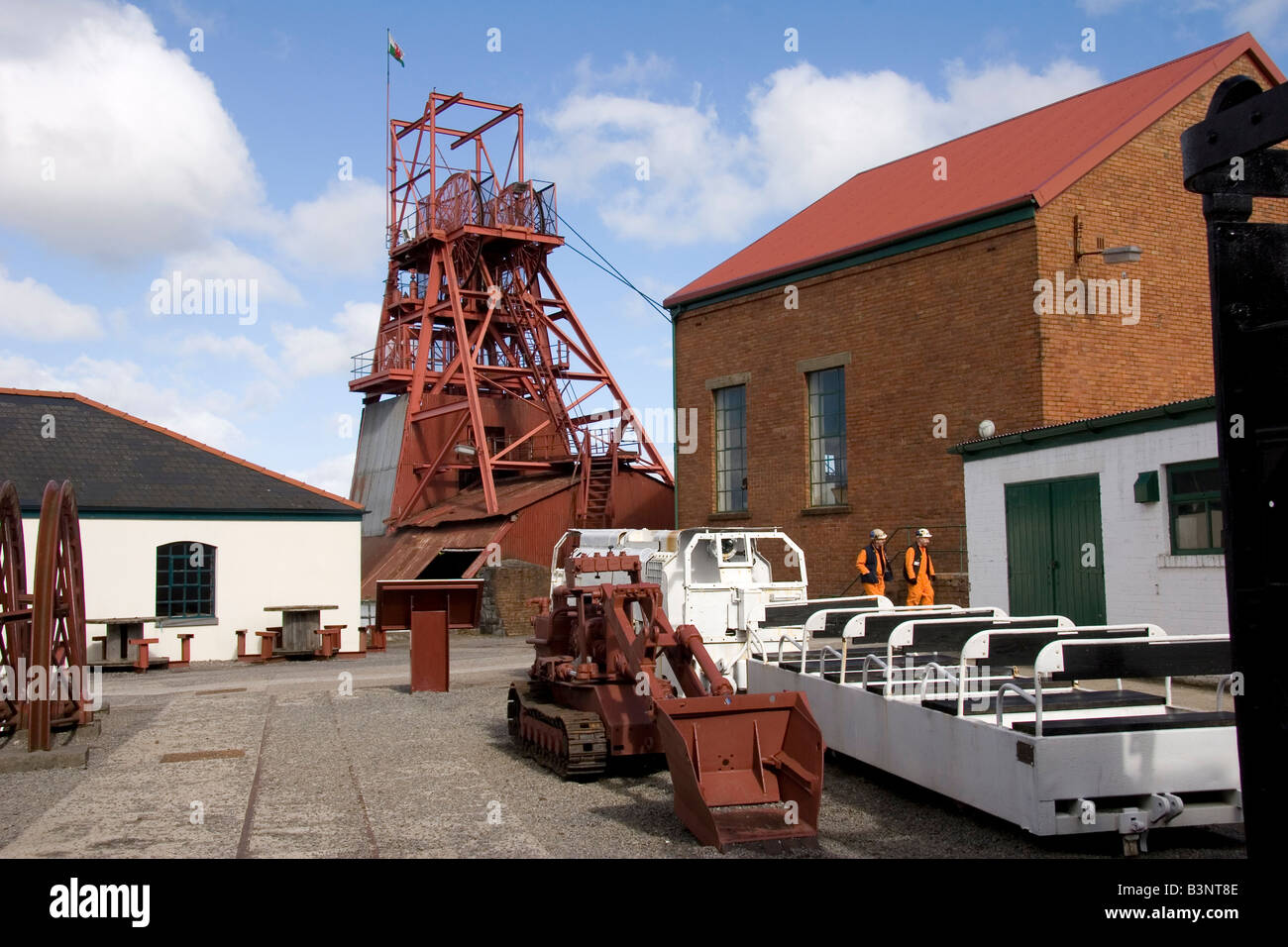 Big Pit coal mine National Coal Museum at Blaenafon Torfaen south Wales Stock Photo
