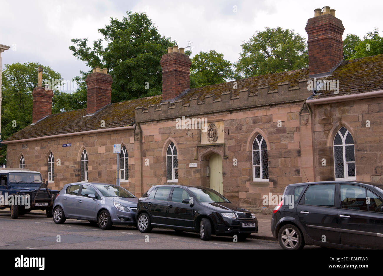 Almshouses on Castle Street Hereford Herefordshire Stock Photo Alamy