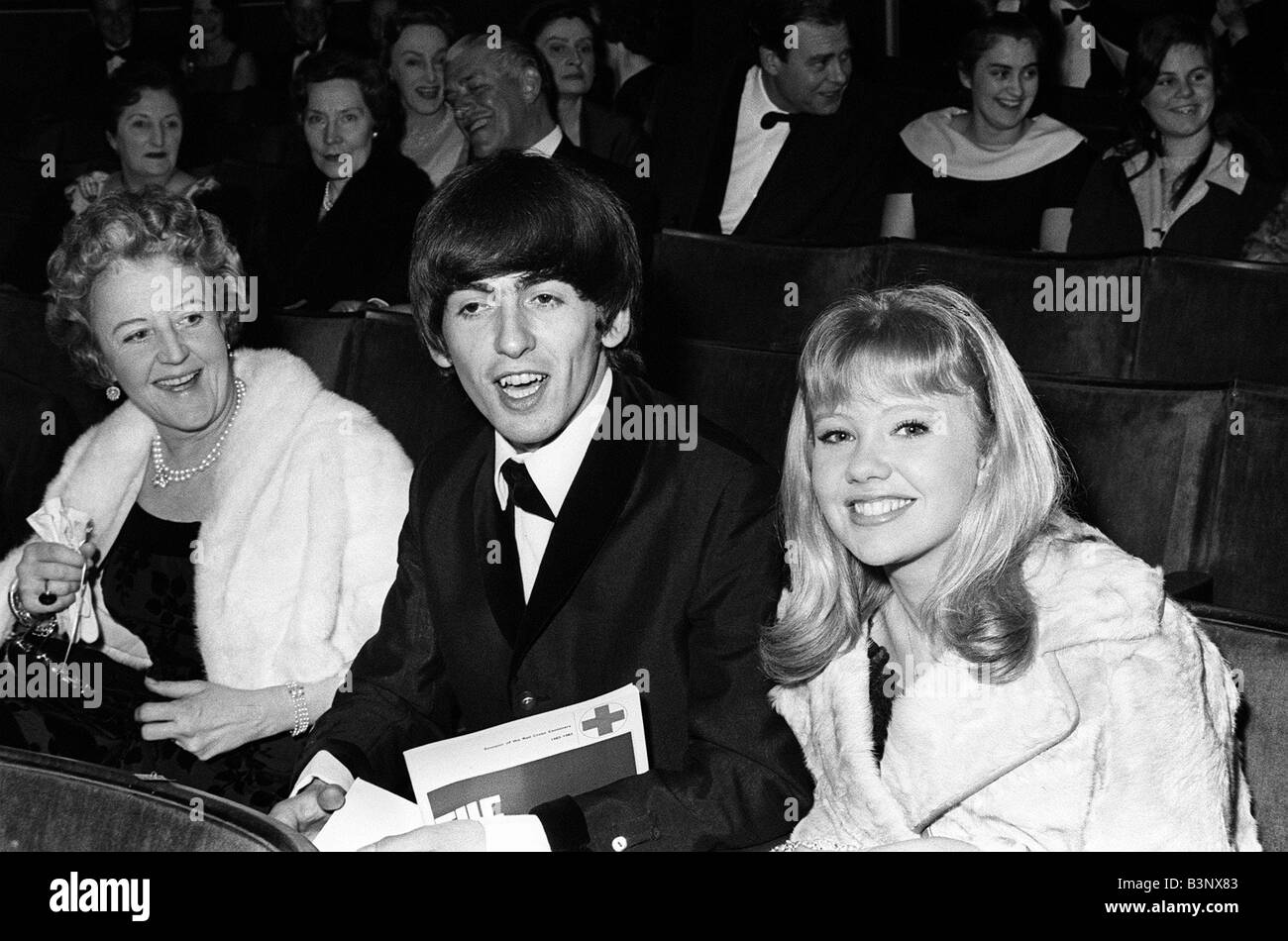 The Beatles March 1964 George Harrison and actress Hayley Mills at the ...