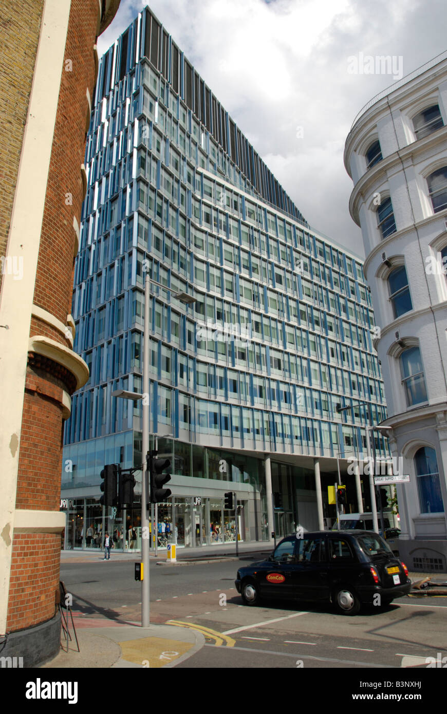 Blue Fin Building Southwark Street Bankside London England Stock Photo