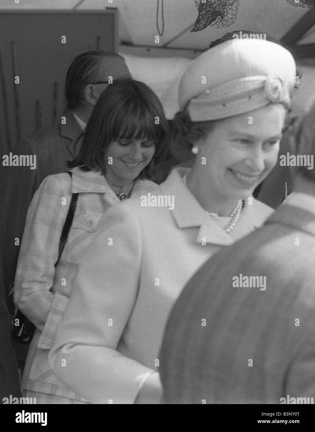 Lady Jane Wellesley And Prince Charles Black And White Stock Photos 
