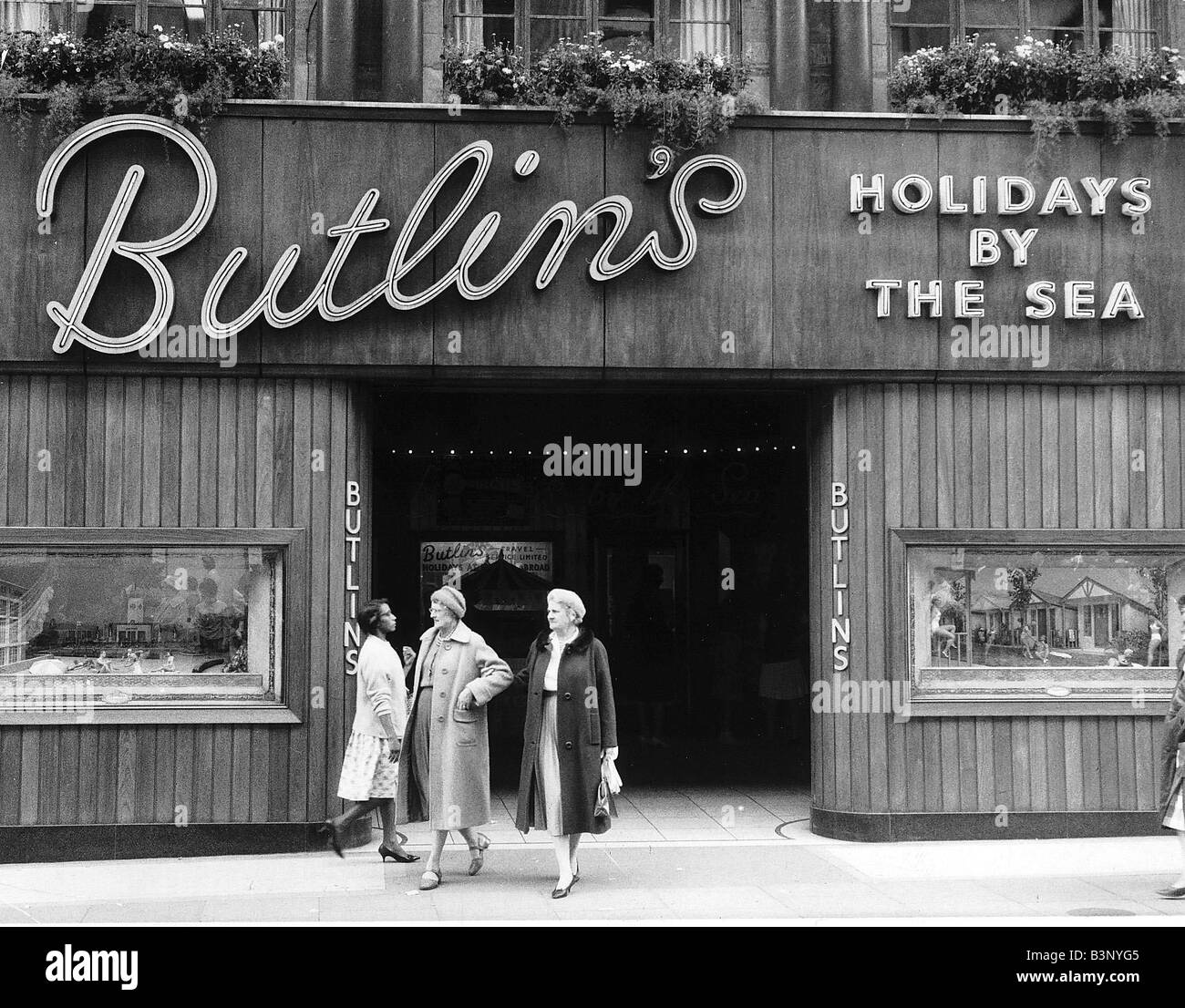Butlins holiday camp October 1961 Stock Photo