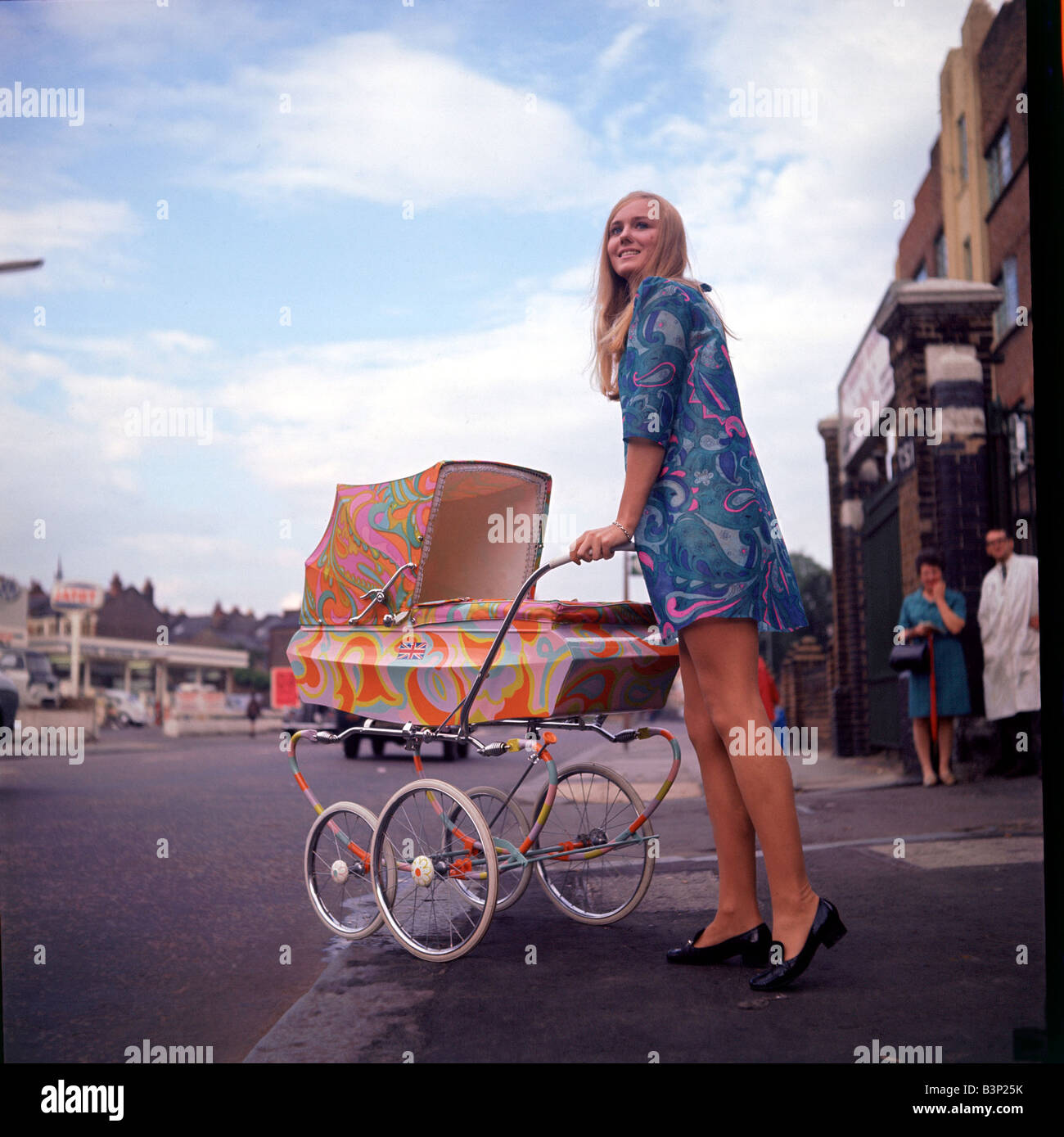 1960s baby stroller