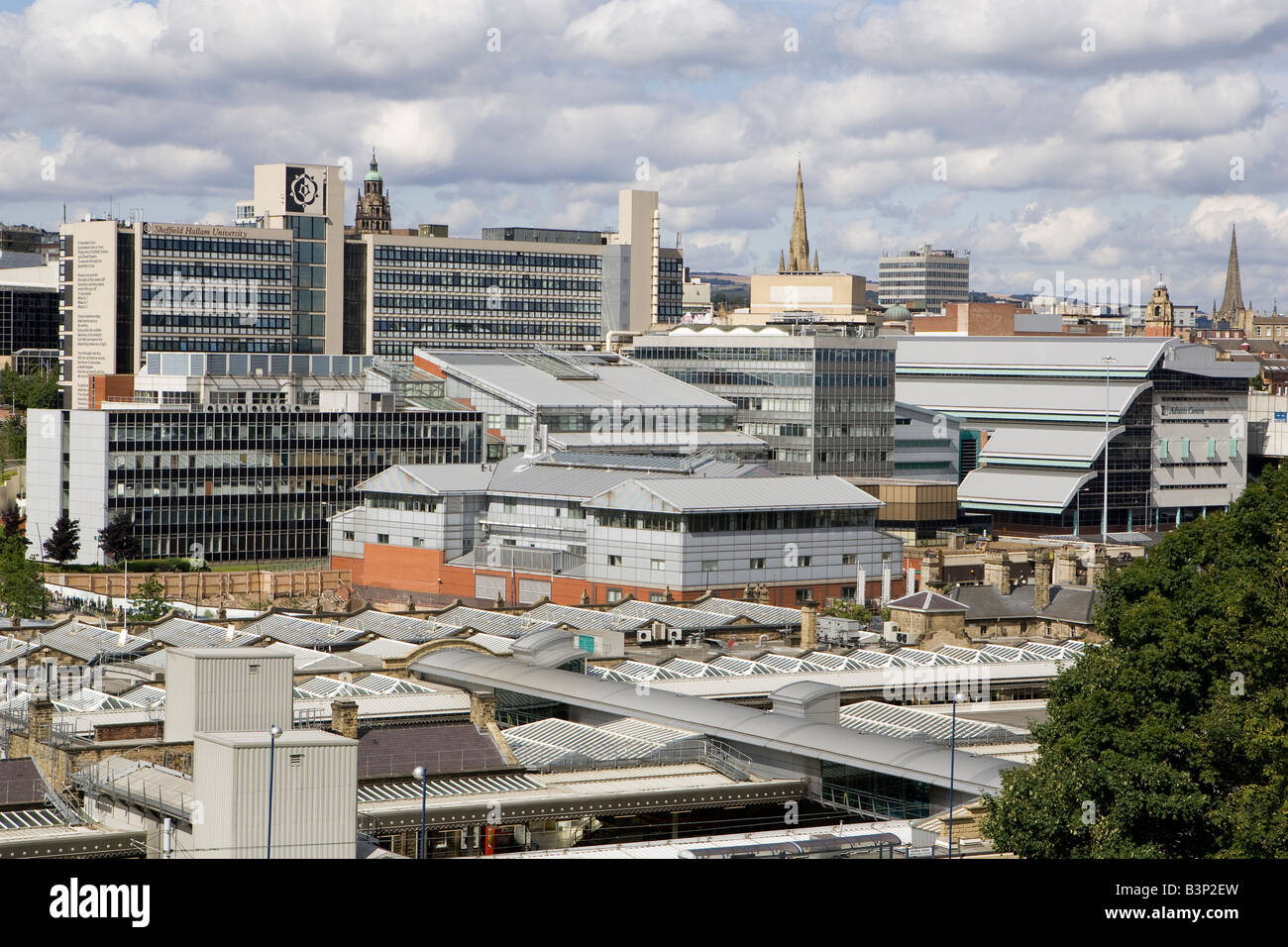 Sheffield Hallam University campus in the heart of the city centre of Sheffield South Yorkshire Stock Photo