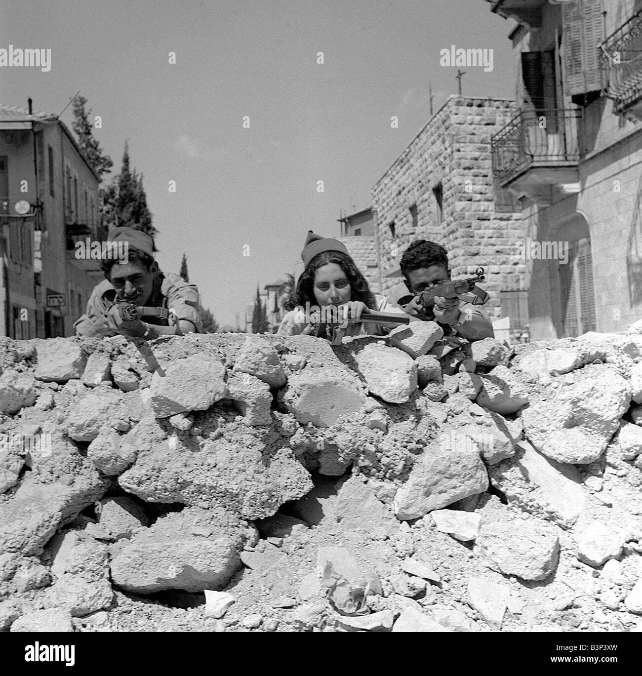 Palestine Israeli Army 1947 recruits of the fledgling Israeli army seen