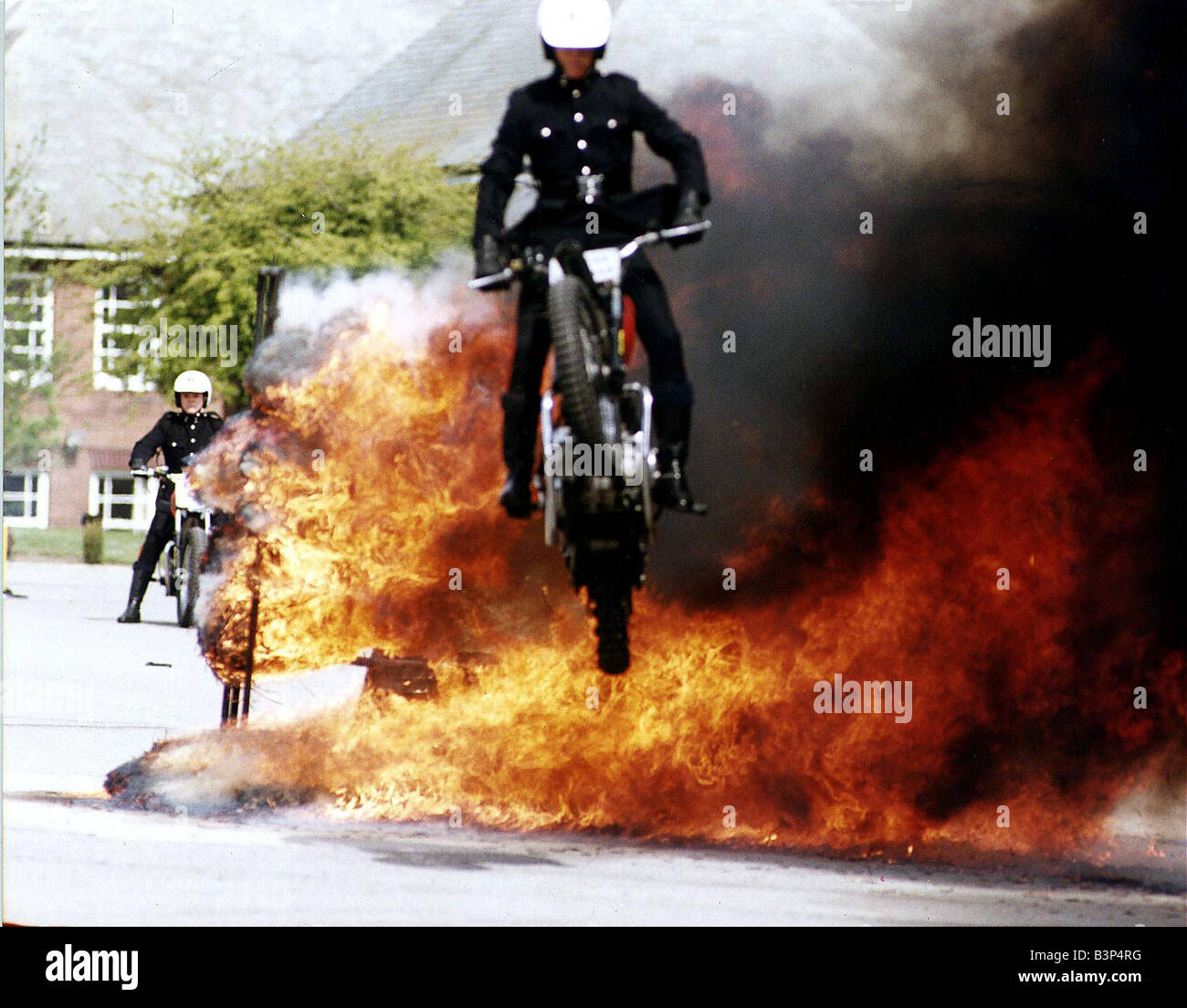 Army Regiments Royal signals White Helmets Display motarcycle team  performing tricks Stock Photo - Alamy