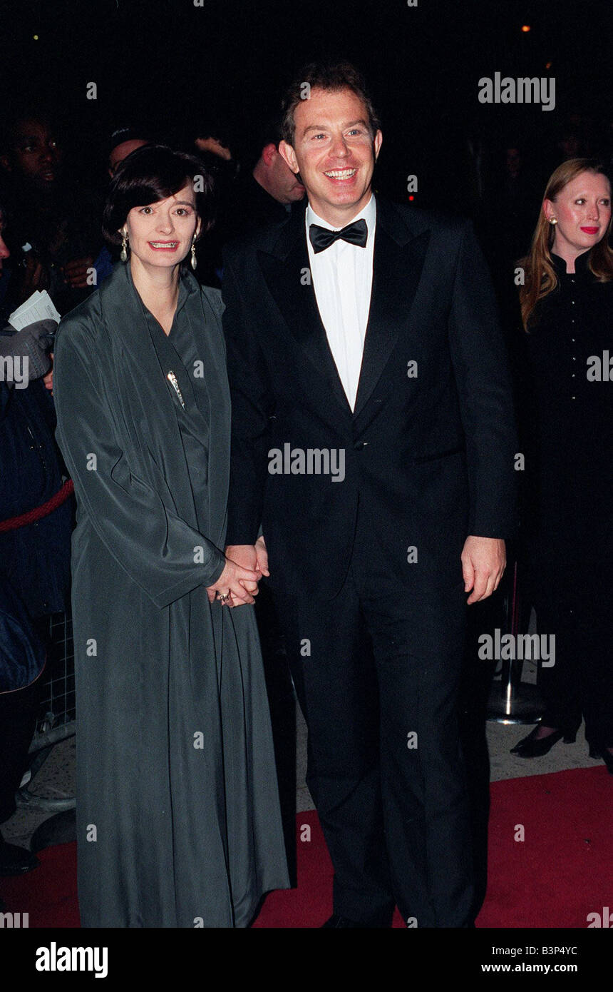 Tony Blair and wife Cherie at Comedy Awards 1996 Stock Photo - Alamy