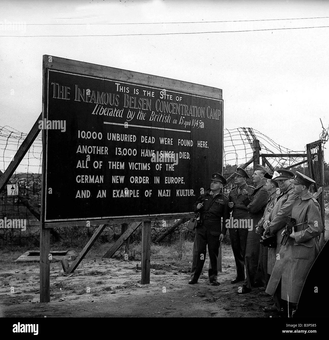 British Soldiers At Site Of Belsen Concentration Camp After They Liberated It From Germany Bergen Belsen In Germany Was One Of The More Horrific Of Hitler S Extermination Camps Belsen Was Officially