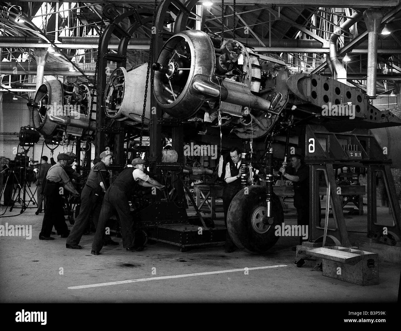 Bristol aircraft factory during WW2 Stock Photo Alamy
